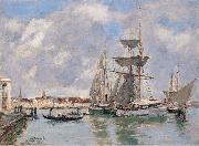 Eugene Boudin Venice, The Grand Canal oil